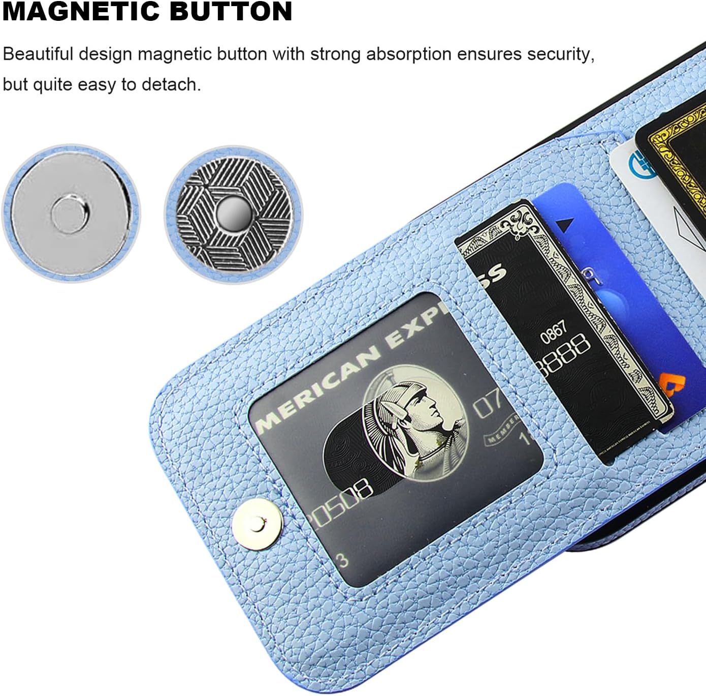 Premium Shockproof iPhone 16 Wallet Case with Credit Card Holder - Heavy Duty Dual Layer Protective Cover for 6.1