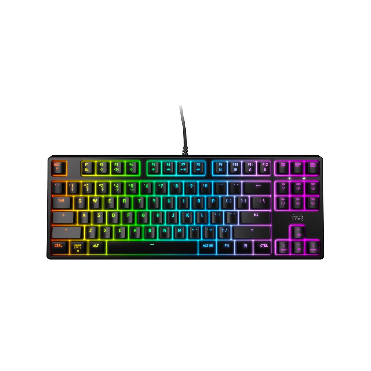 K4V2 TKL Mechanical Gaming Keyboard - RGB, MX2A Red Switches for Fast Typing & Gaming