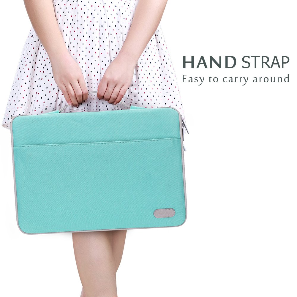 ProCase 13 Inch Laptop Sleeve Case for MacBook Air Pro, HP, Dell, Lenovo, ASUS Chromebook - Lightweight Protective Neoprene Bag with Zipper (Mint Green) - Perfect for Work, School & Travel