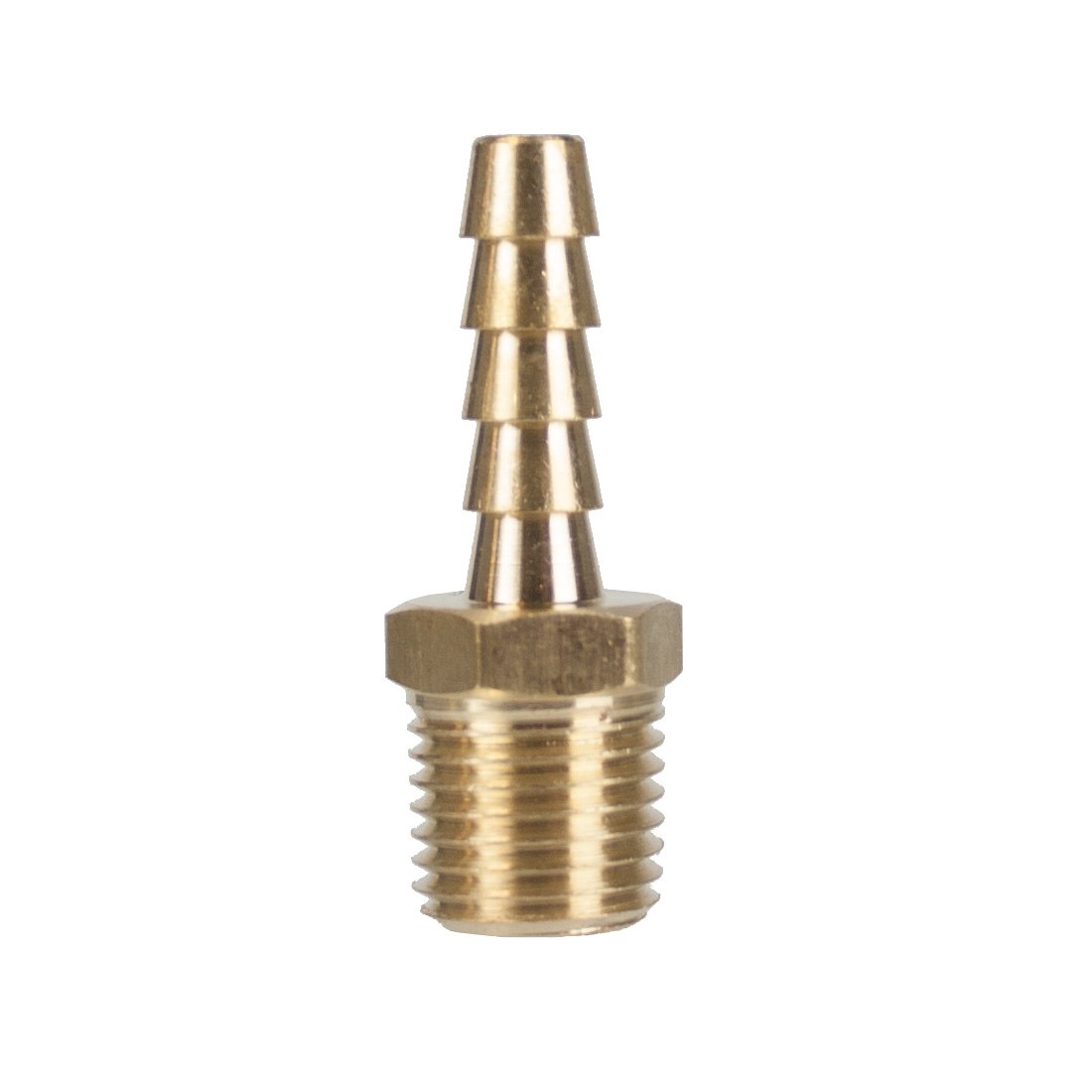 1/4 Inch Tucker Hose Insert with Male Thread - Perfect for Plumbing, Hydraulic Systems, and Industrial Applications