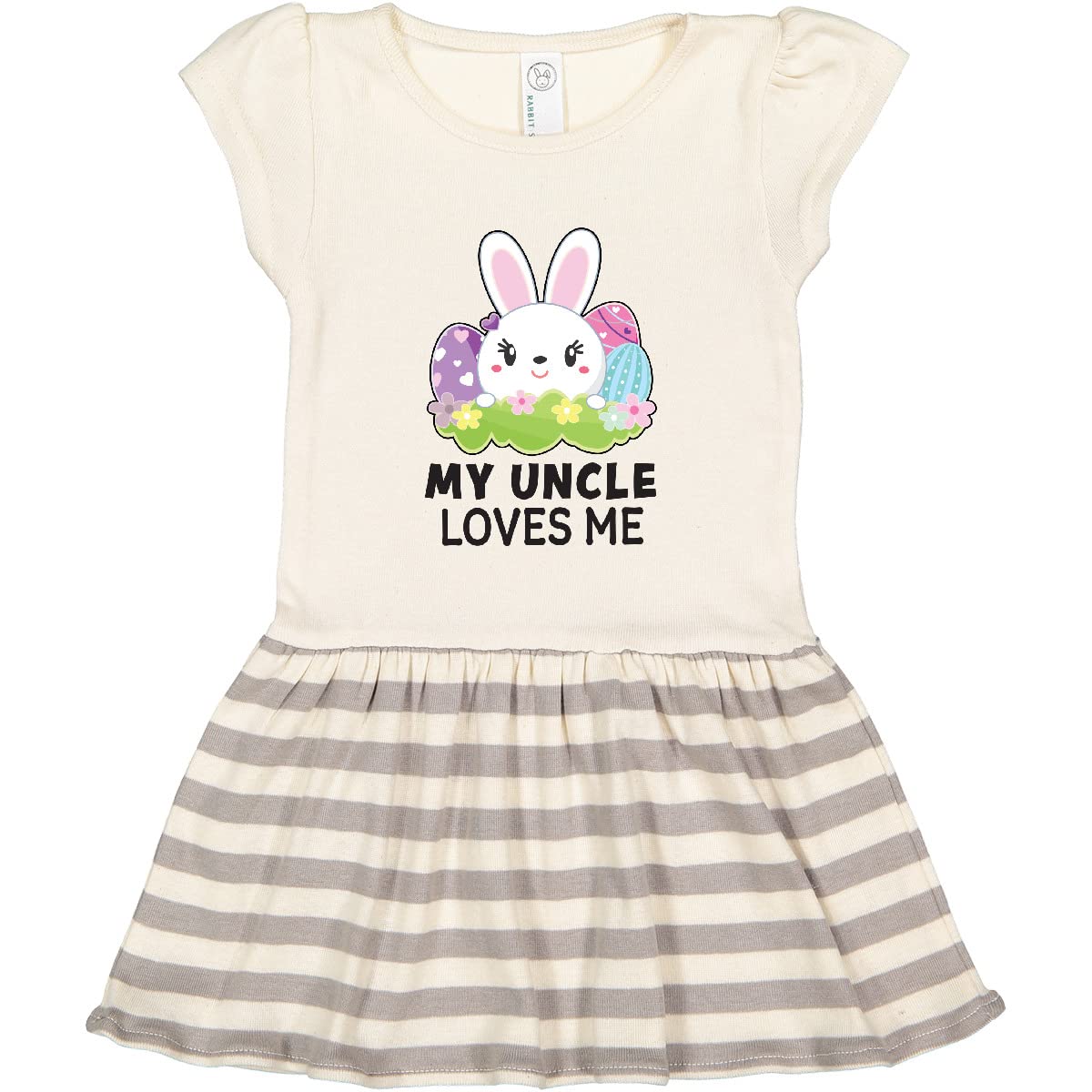 My Uncle Loves Me Bunny Easter Dress for Toddlers - Easter Outfit