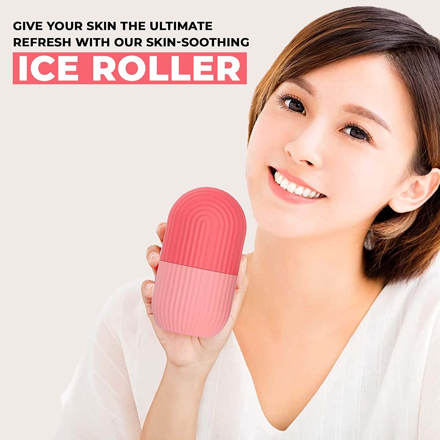 PrimeLife Ice Roller for Face, Neck & Body – Reduce Puffiness, Soothe Skin | Portable & Durable Facial Massager for Dark Circles & Inflammation | Reusable Skincare Tool for Glowing Complexion | Perfect for Morning Routine, Post-Workout Recovery & Travel Skincare