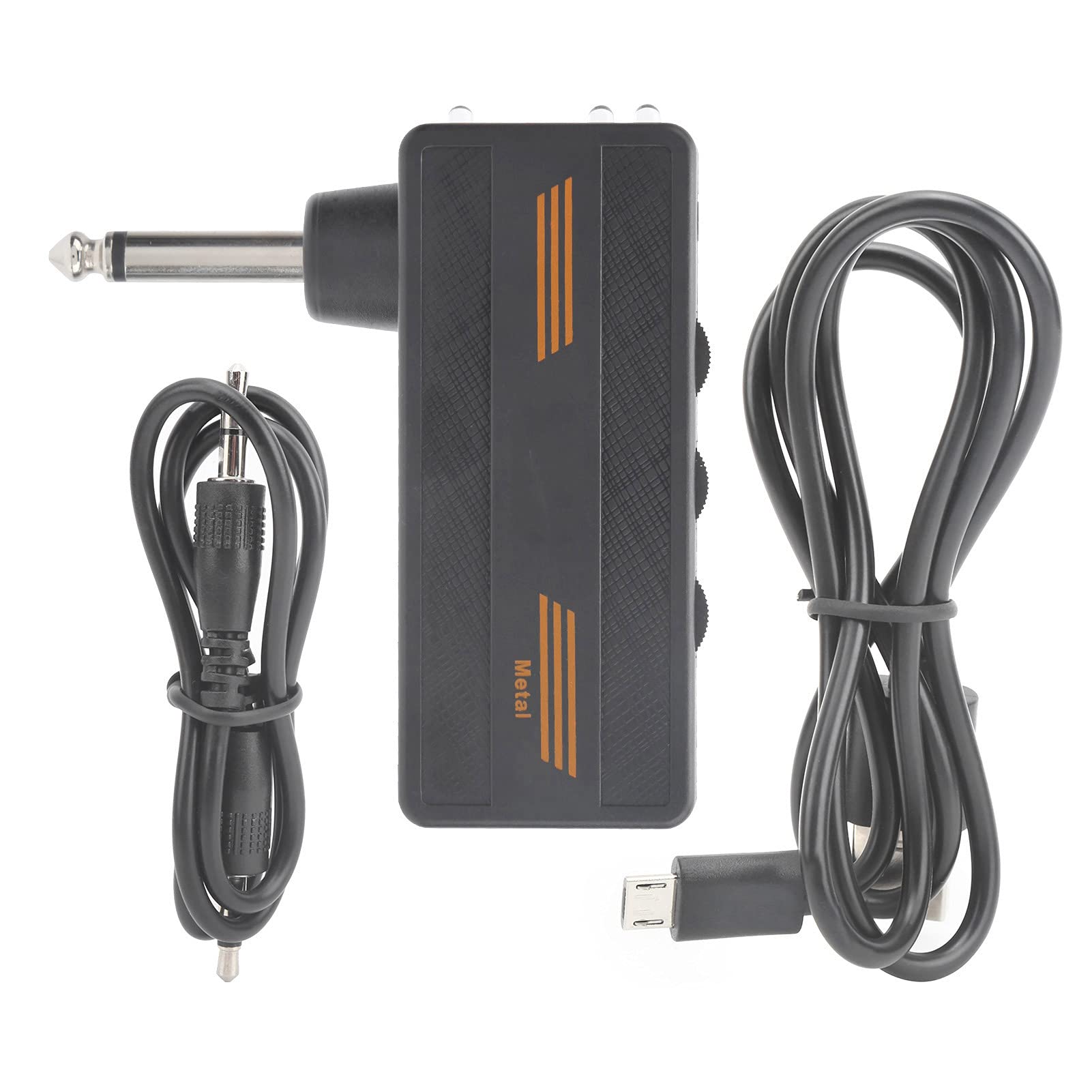Portable Rechargeable Electric Guitar Headphone Amp with Speaker - Mini Plug-in Amplifier for Practice & Travel | Perfect for Home, Studio & On-the-Go Musicians