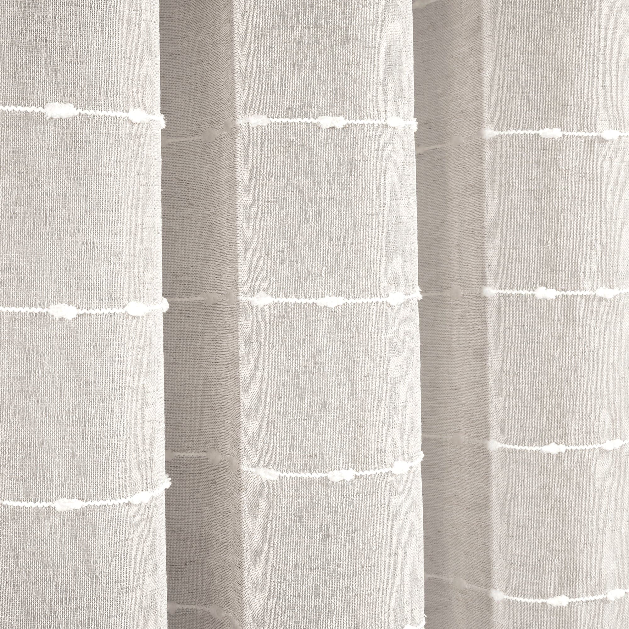 Farmhouse Style Textured Grommet Sheer Curtains - Ultra Wide Window Panels for Living Room, Bedroom & Dining Room Decor