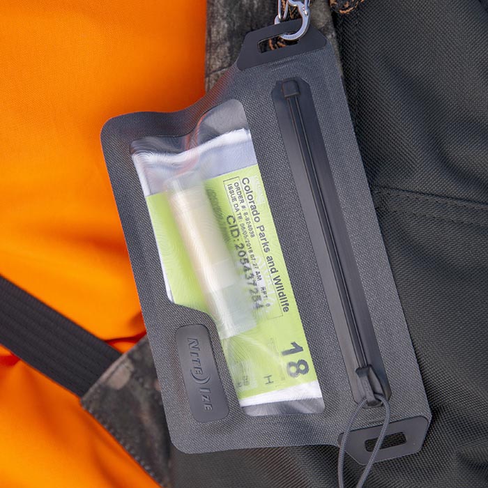 Nite Ize RunOff Waterproof Wallet - Slim RFID Blocking Travel Wallet for Hiking, Running & Outdoor Adventures - Keeps Cards & Cash Dry in Rain or Splash