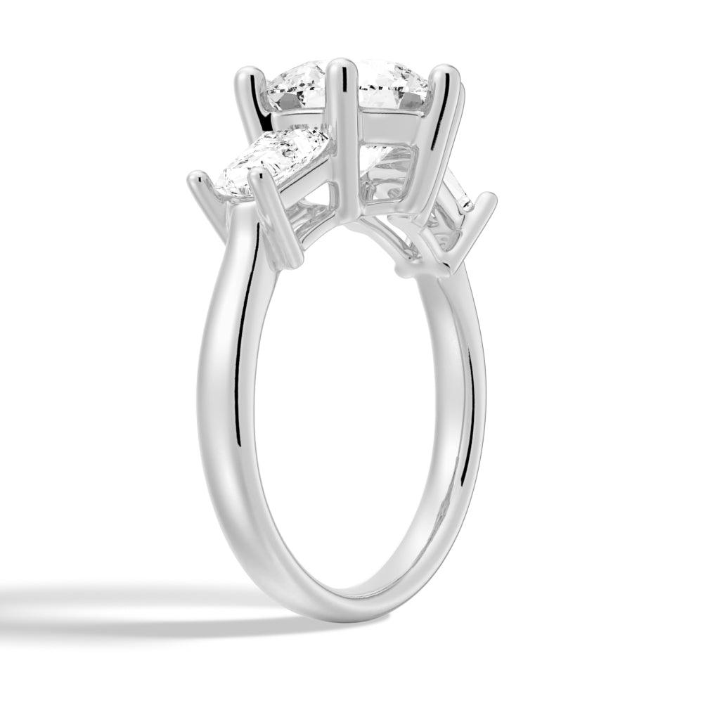 1 Carat Tapered Baguette Three Stone Promise Ring - Sterling Silver or 14K Gold Engagement Ring for Women - Perfect for Anniversaries, Proposals & Special Occasions