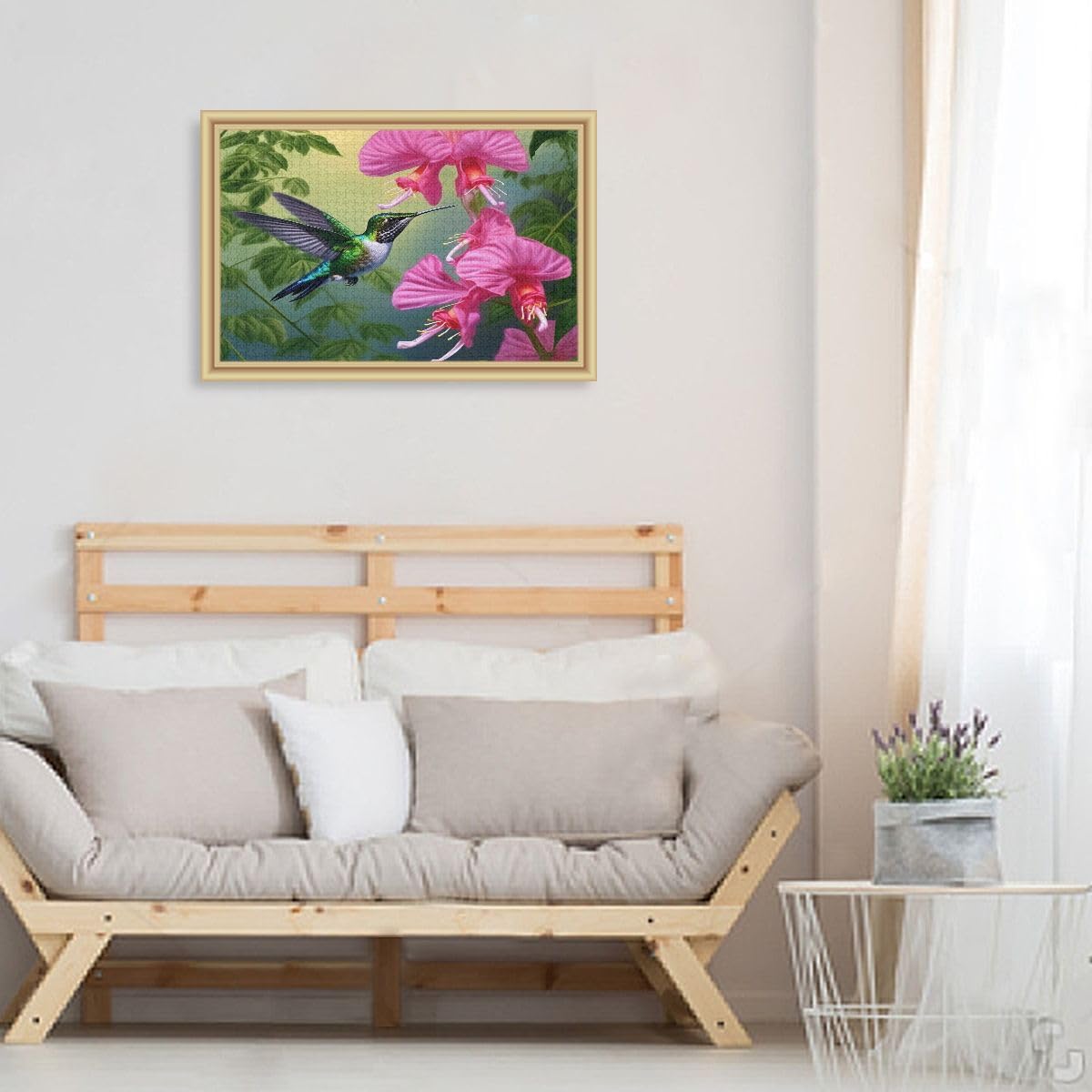 500 Piece Hibiscus Hummingbird Jigsaw Puzzle - Fun & Challenging Puzzle for Kids & Adults - Perfect Family Game Night Activity, Birthday Gift & Home Decor