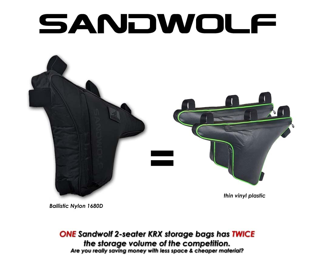 TREX Storage Bag for Kawasaki KRX 2 Seater UTV - Side Truss Organizer (Fits 2020-2023 Models) - Perfect for Off-Road Adventures & Gear Organization