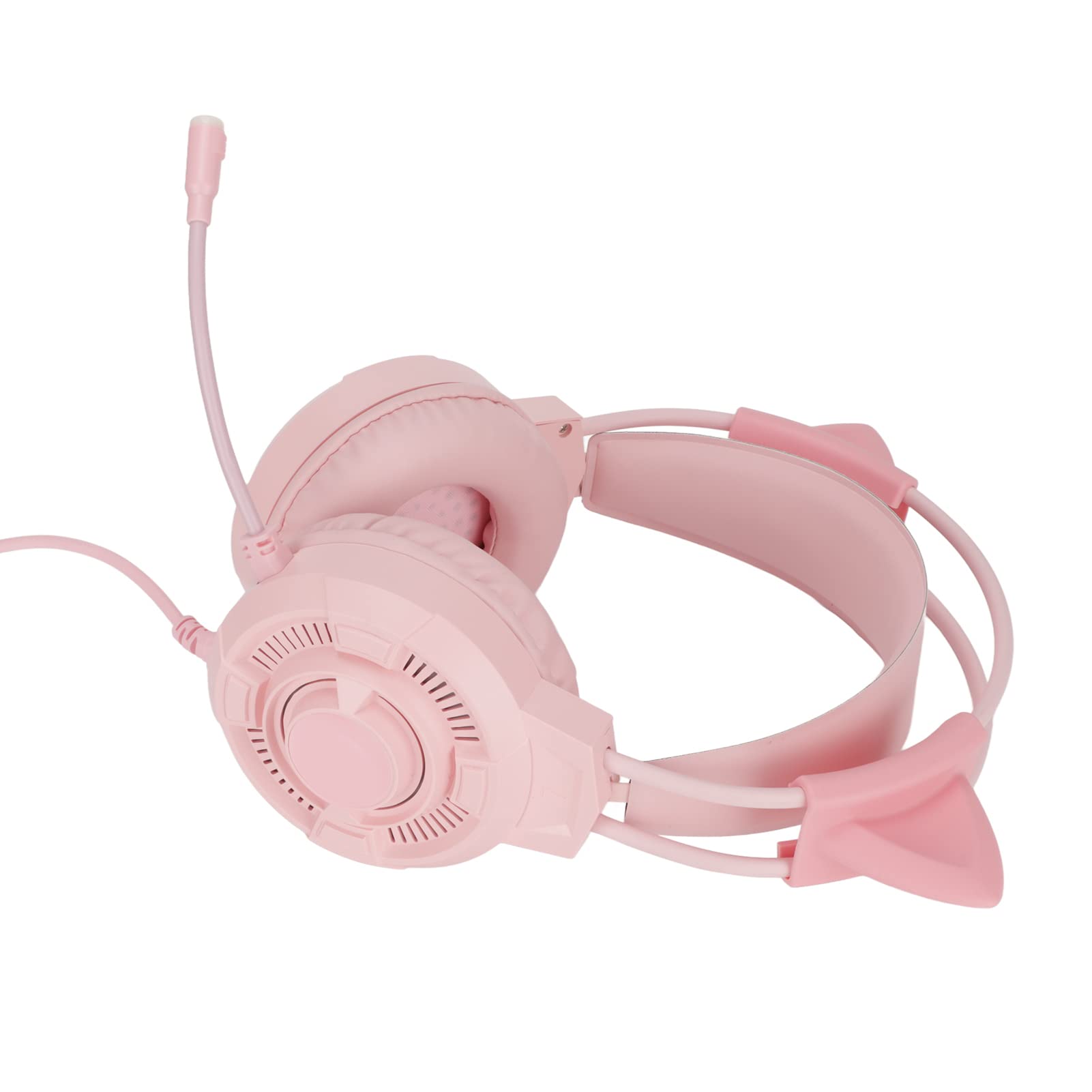 BTIHCEUOT 7.1 Surround Sound Gaming Headset with RGB Lights - Pink Wireless Headphones for PS5, PC, Mobile Gaming - Perfect for FPS, Streaming & Late-Night Gaming Sessions