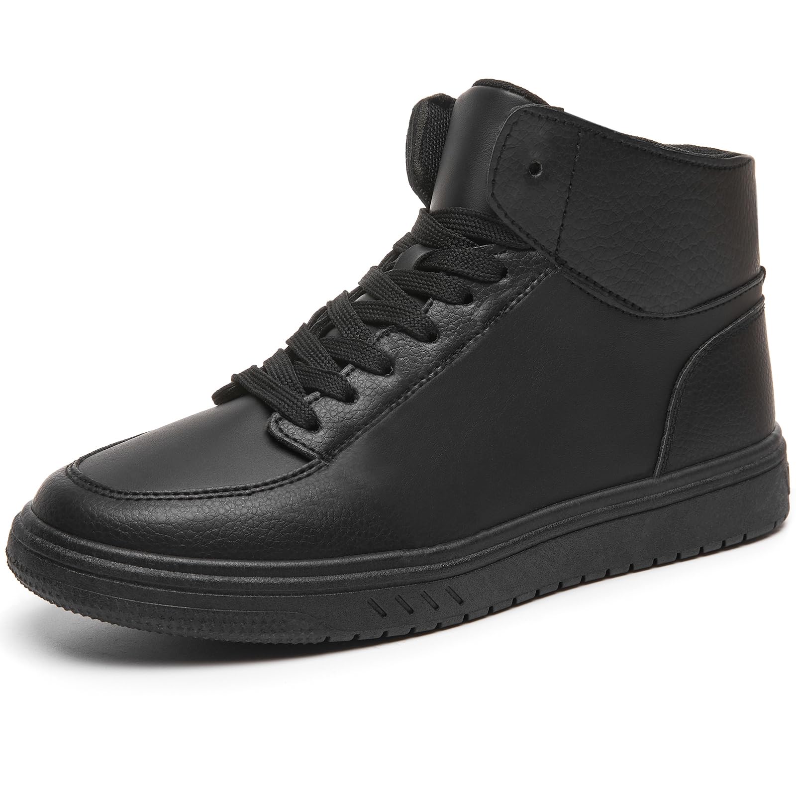 XRH Women's High Top Sneakers - PU Leather Running Shoes for Women, Non-Slip Walking & Athletic Tennis Shoes, Comfortable Ankle Boots for Casual Wear, Gym Workouts & Outdoor Activities