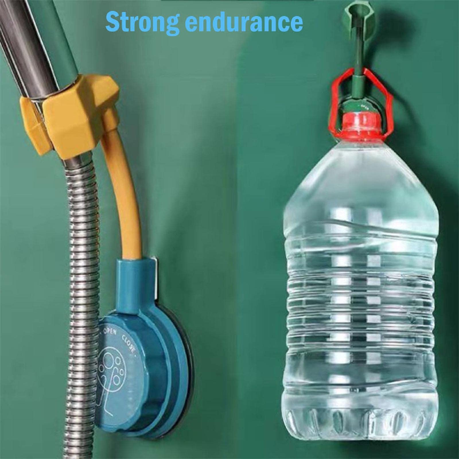 1Pcs Green Shower Head Holder - 360 Degree Adjustable Handheld Shower Bracket, No Drill Wall Mount for Shower Wand - Perfect for Bathroom, RV & Mobile Home Use