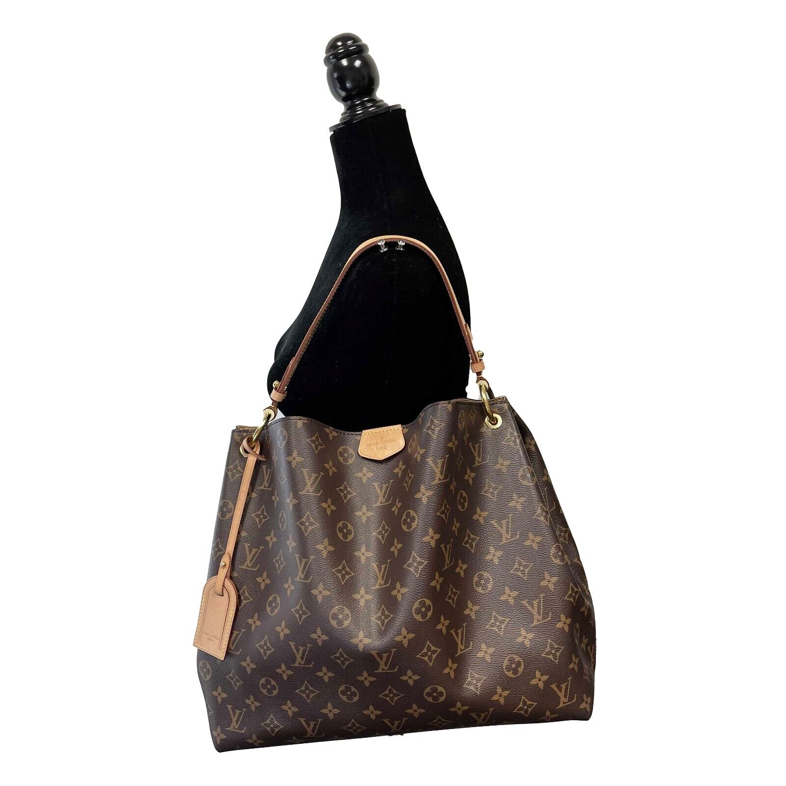Louis Vuitton Graceful MM Monogram Shoulder Bag - Brown/Beige Canvas Handbag for Women | Perfect for Work, Travel & Everyday Use