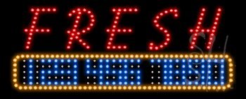 Fresh Bread Animated LED Sign - 13