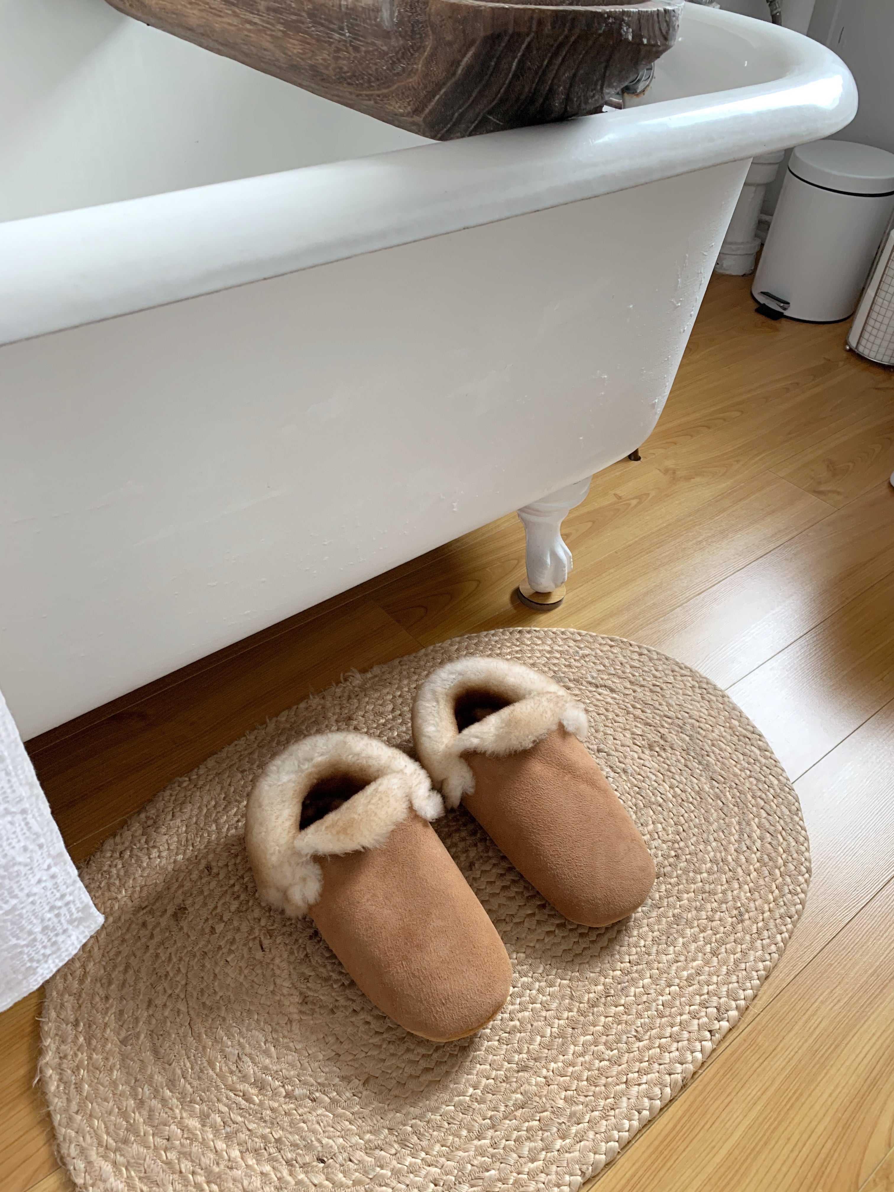 Chestnut Suede / Off-White Wool