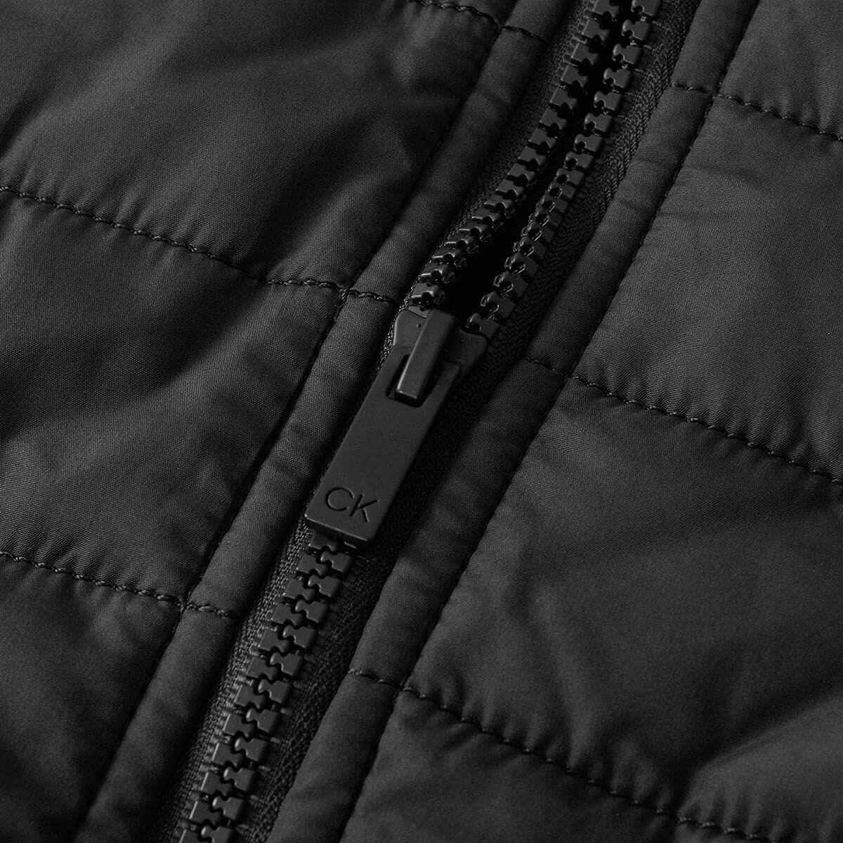 Calvin Klein Men's Hybrid Quilted Fleece Funnel Neck Jacket - Warm Winter Coat for Outdoor Activities & Casual Wear