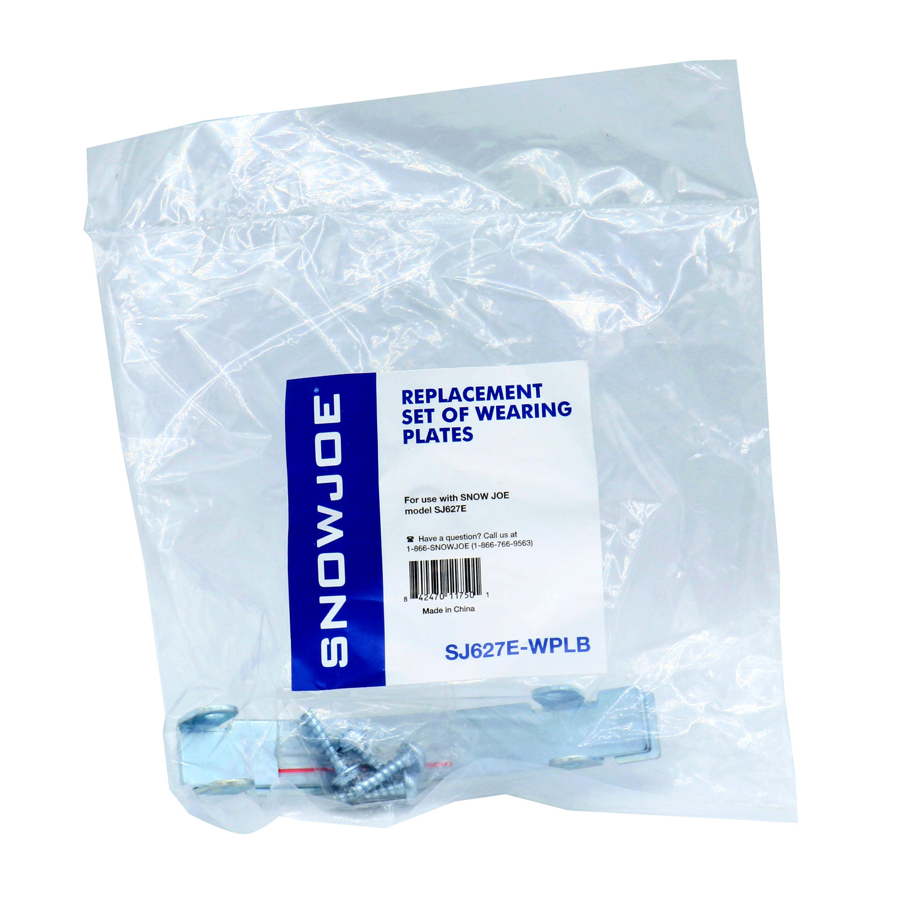Snow Joe SJ627E WPLB Replacement Wearing Plates for Electric Snow Thrower SJ267E - Durable Snow Blower Parts for Winter Maintenance & Driveway Clearing