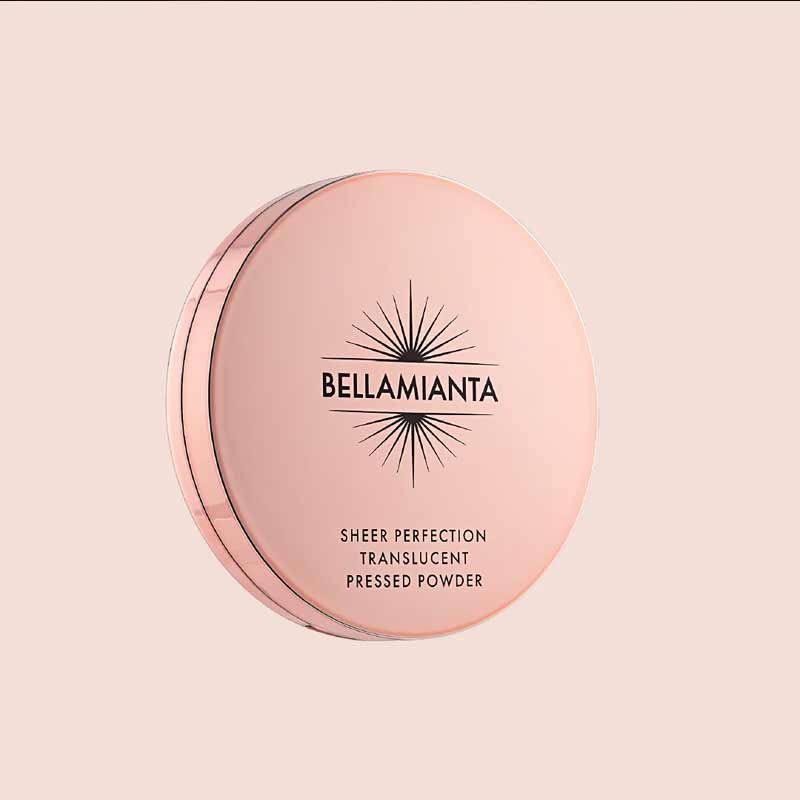 Bellamianta Sheer Perfection Translucent Pressed Powder - Oil Control & Matte Finish Makeup for Flawless Skin | Perfect for Daily Wear & Touch-Ups