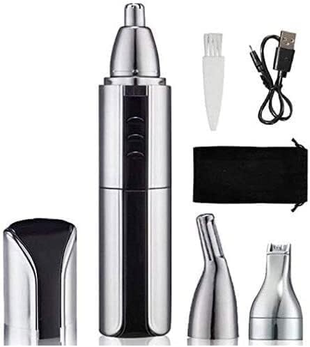 Professional Painless Nose Hair Trimmer for Men & Women - Waterproof Eyebrow & Facial Hair Clipper with Dual Edge Blades for Easy Cleaning | Perfect for Travel, Grooming Kits & Personal Care Routines