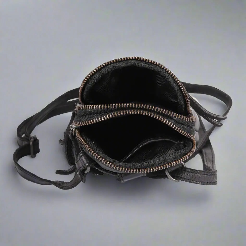 MET Small Leather Crossbody Bag for Women - Genuine Leather Purse with Adjustable Strap - Perfect for Travel, Shopping & Everyday Use