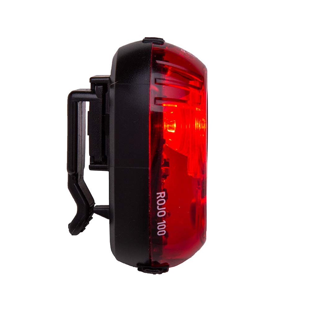 Planet Bike Rojo 100 USB-C Rechargeable Bike Tail Light - High Visibility Rear Bicycle Safety Light for Night Cycling, Commuting & Urban Riding