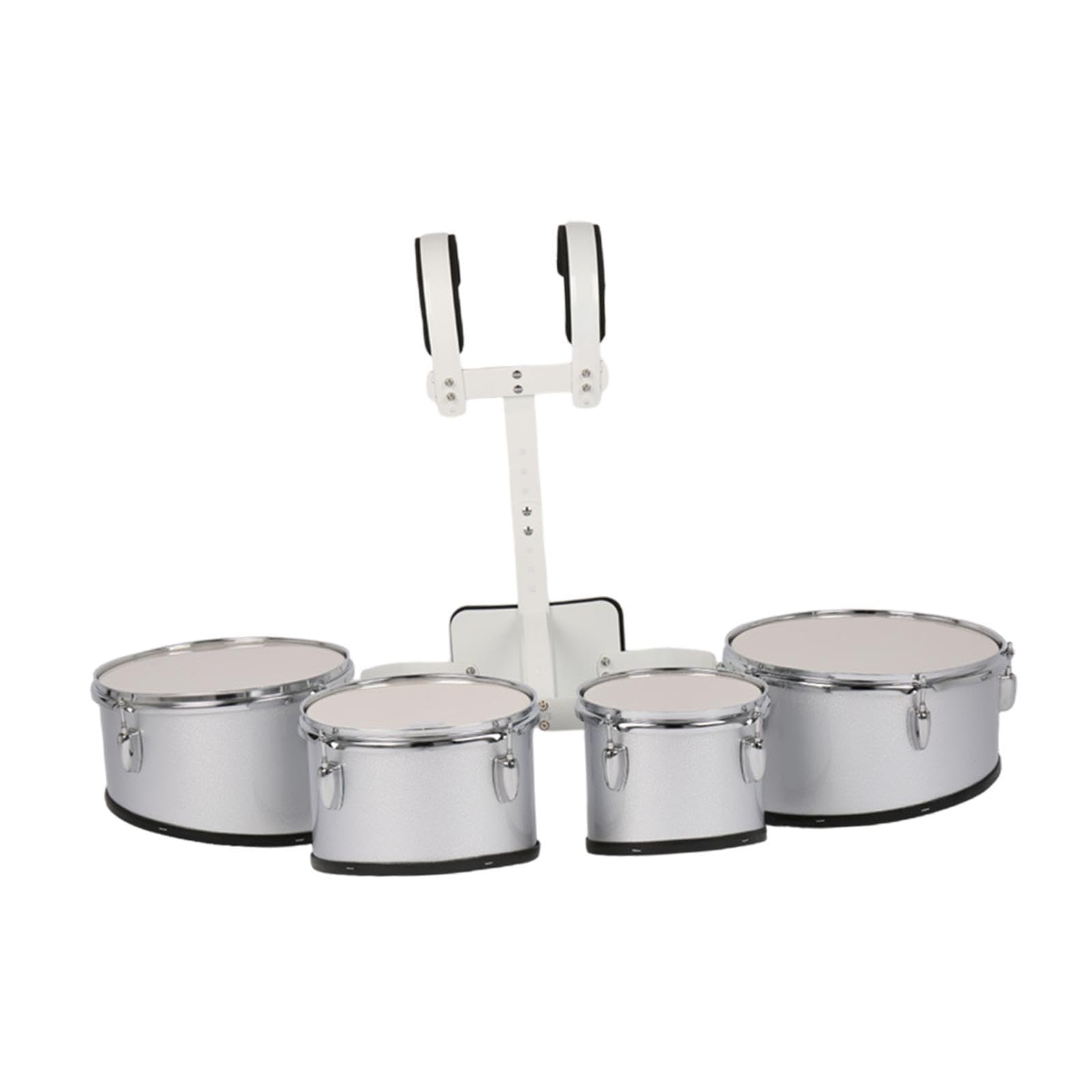 Professional Marching Band Drum Set - 4-Piece Percussion Kit with Multiple Tones | Ideal for Kids, Beginners & Music Practice | Perfect Birthday Gift for Children | Great for School Bands, Parades & Musical Performances