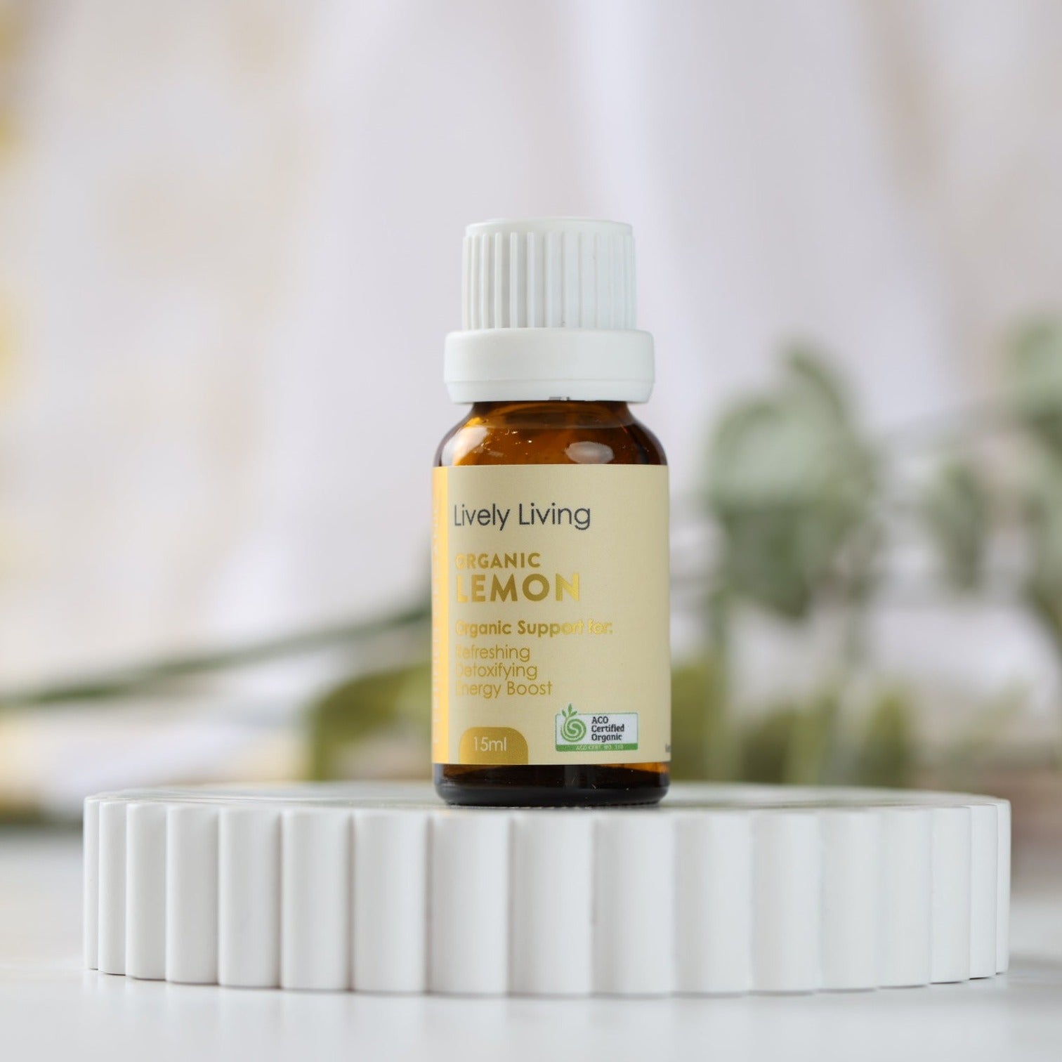 Organic Lemon Essential Oil 15ml - USDA Certified, Pure & Natural for Aromatherapy, Diffusers & DIY Skincare