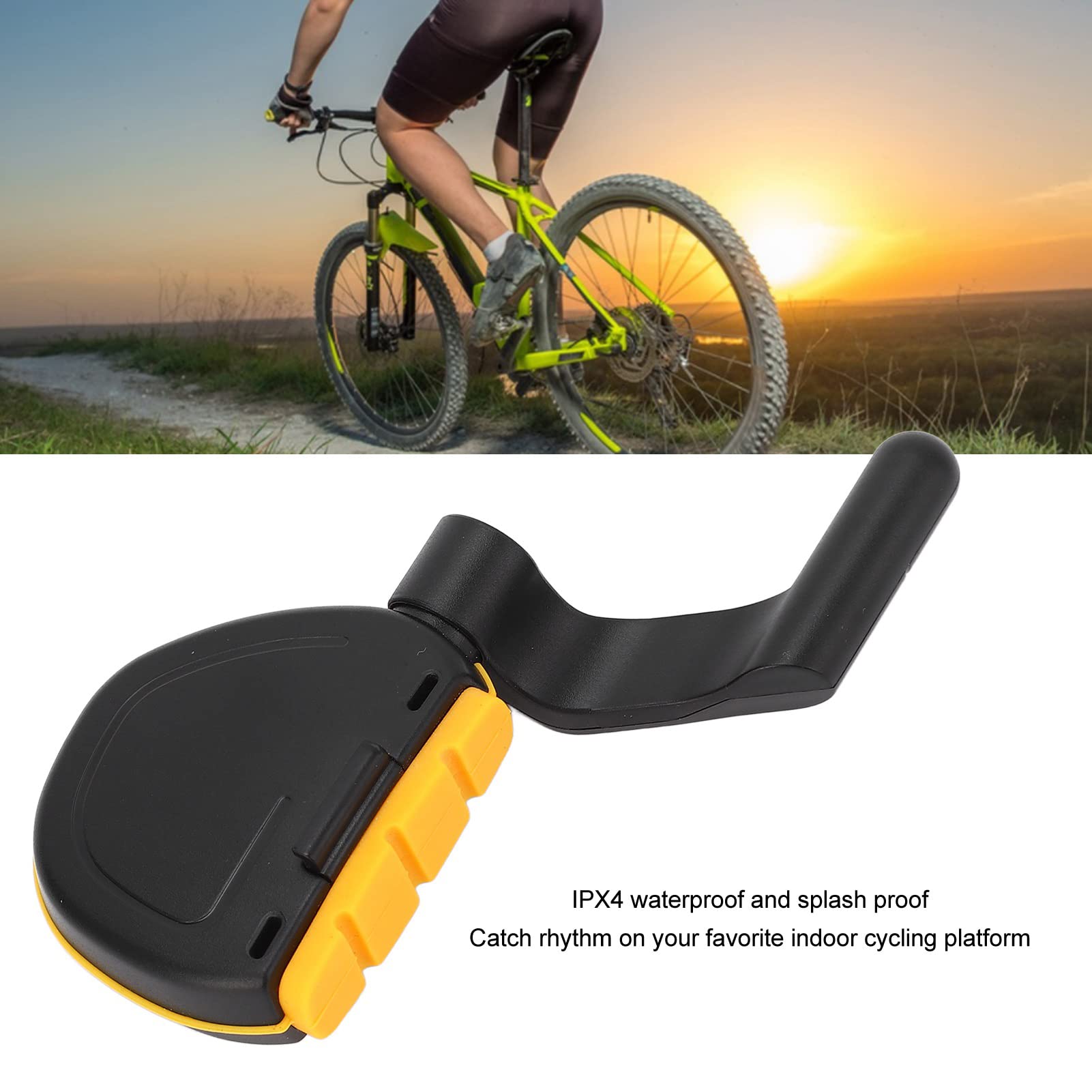 Gravel Bike Speed and Cadence Sensor - IPX4 Waterproof Cycling Computer Sensor for Velocity Tracking - Perfect for Road, Mountain, and Commuter Bikes