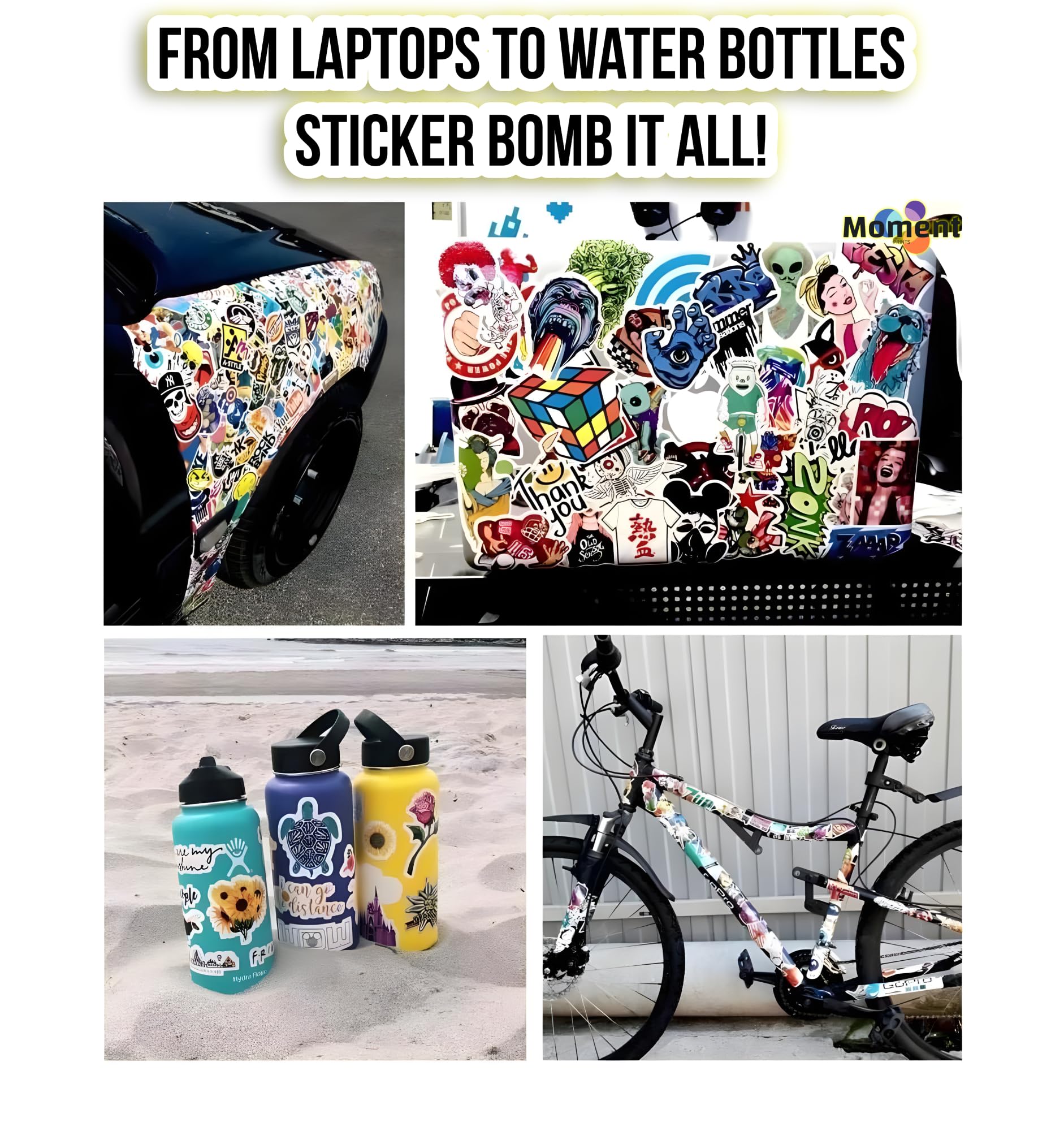 30Pcs Aesthetic Vinyl Stickers - Waterproof Decals for Water Bottles, Laptops, Phones, Scrapbooking, Guitars, Journals - Reusable & Self-Adhesive, 8.3 Inch - Perfect for DIY Crafts, Home Decor, and Personalizing Accessories