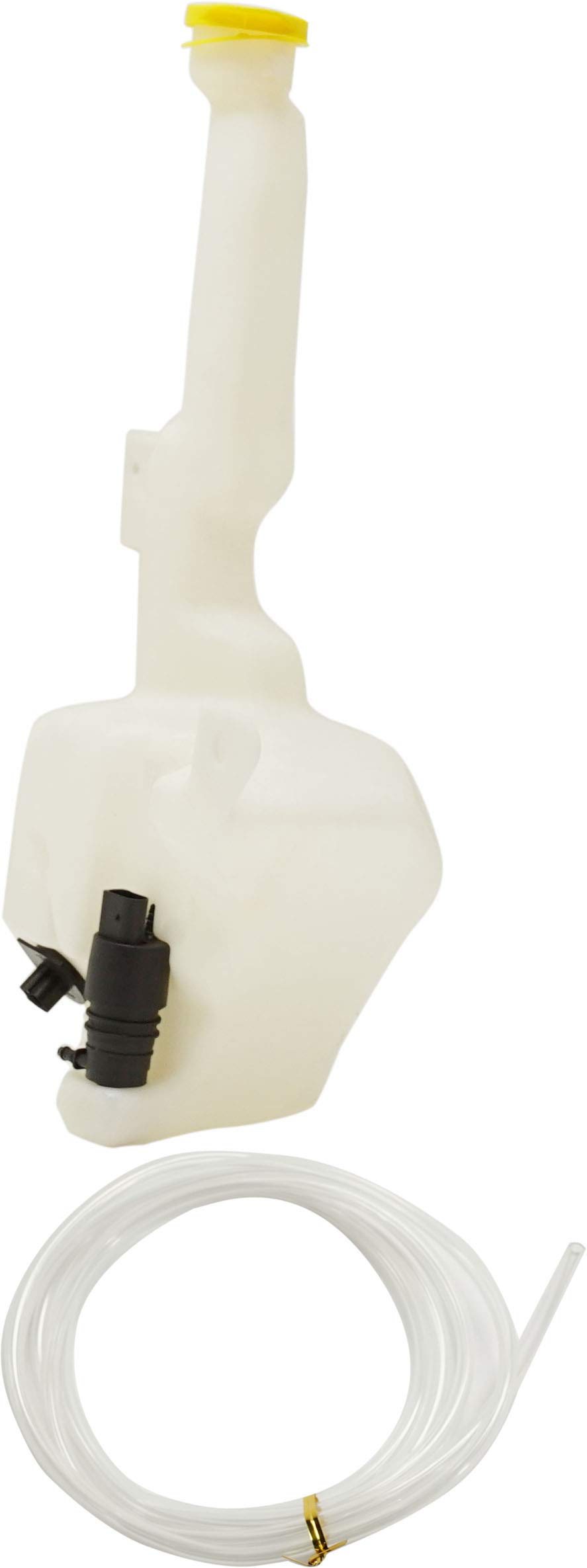 Go-Parts Washer Reservoir Assembly Compatible with RAM 1500/2500/3500 (2014-2018) & 2019 Ram 1500 Classic - Includes Cap, Pump & Sensor - Perfect Replacement for 2015 RAM 1500 with 3.0L Engine - Ideal for Off-Roading, Daily Commuting & Winter Driving