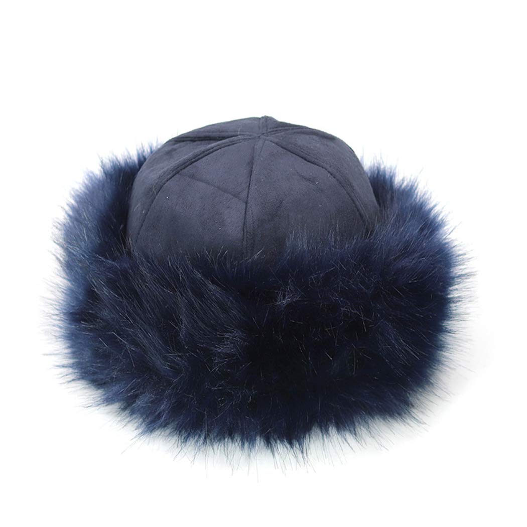 Faux Fur Winter Hat Headband - Russian Style Warm Snow Cap for Women & Men - Perfect for Skiing, Snowboarding & Cold Weather Fashion