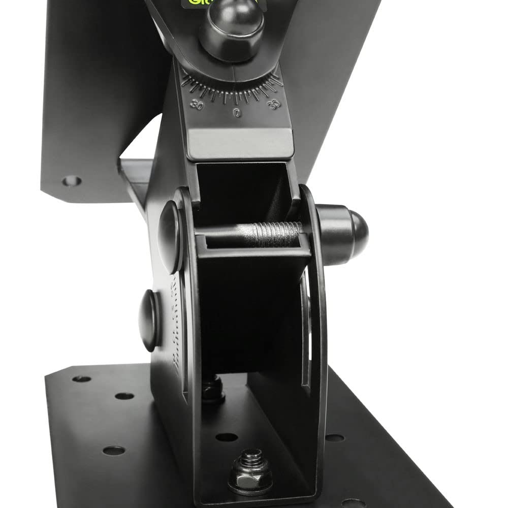 Gravity SP WMBS 20 B - Heavy Duty Tilt & Swivel Wall Mount Bracket for Speakers up to 44 lbs (20 kg), Black - Perfect for Home Theater, Studio & Outdoor Audio Systems
