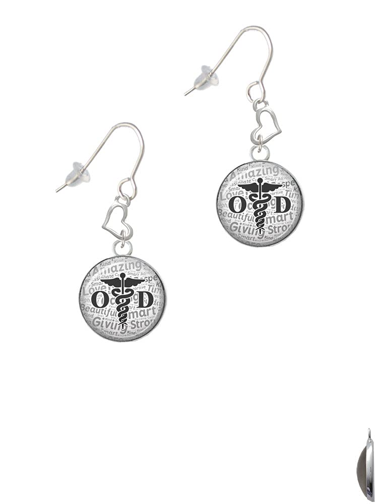Silver Heart French Earrings for Women - Elegant & Romantic Gift