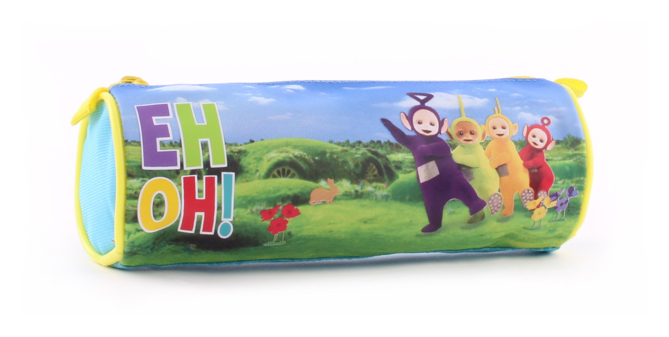 Teletubbies Round Pencil Case - 20cm Blue School Supplies for Kids | Perfect for School, Office, and Travel Organization