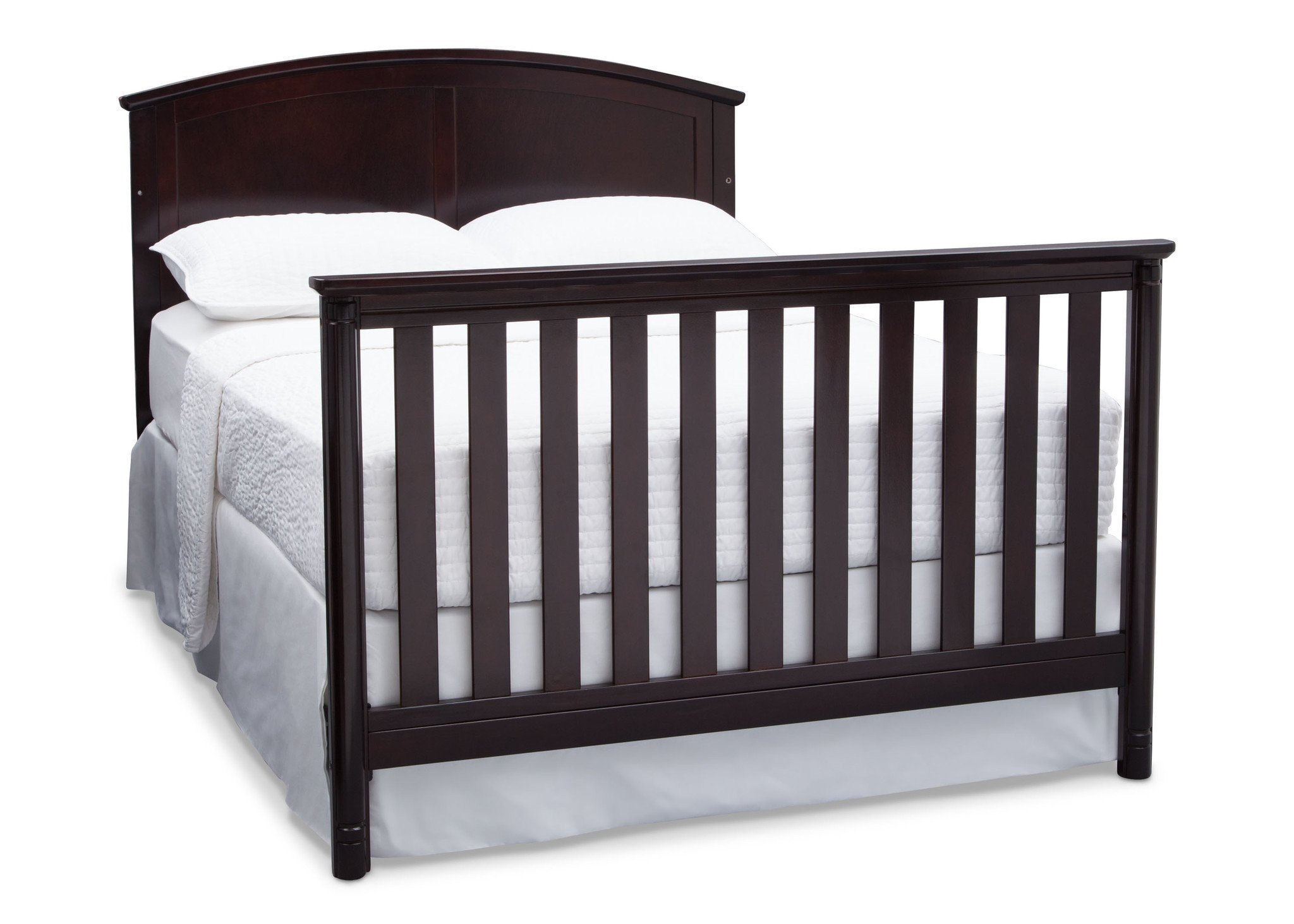 Delta Children's Somerset Crib Full-Size Conversion Kit with Bed Rails - Dark Chocolate #0050-207 | Safe Toddler to Twin Bed Transition for Nursery & Kids Room