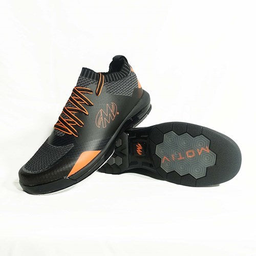 Motiv Men's Flash Smoke/Orange Right Hand Wide Bowling Shoes - Perfect for League Play & Tournament Performance