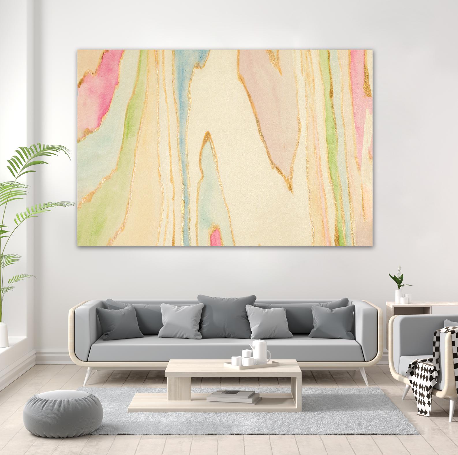 Against the Grain Abstract Wall Art - Modern Canvas Painting for Home & Office Decor - Perfect for Living Room, Bedroom, or Workspace