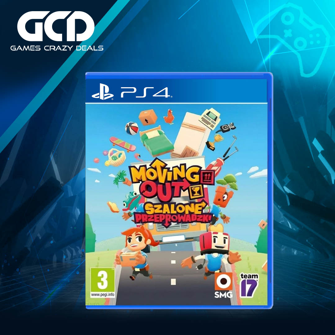 Moving Out PS4 Game (Region 2) - Fun Cooperative Couch Party Game for Friends & Family Game Nights