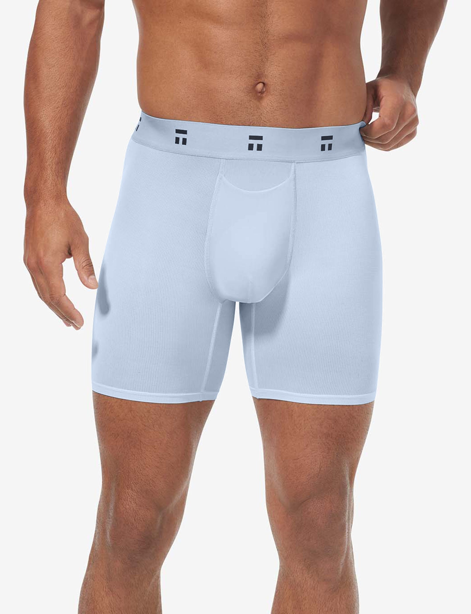 Breathable Air Mid-Length Boxer Briefs - 6 Pack for Men | Comfortable & Moisture-Wicking Underwear for Workout, Travel & Daily Wear
