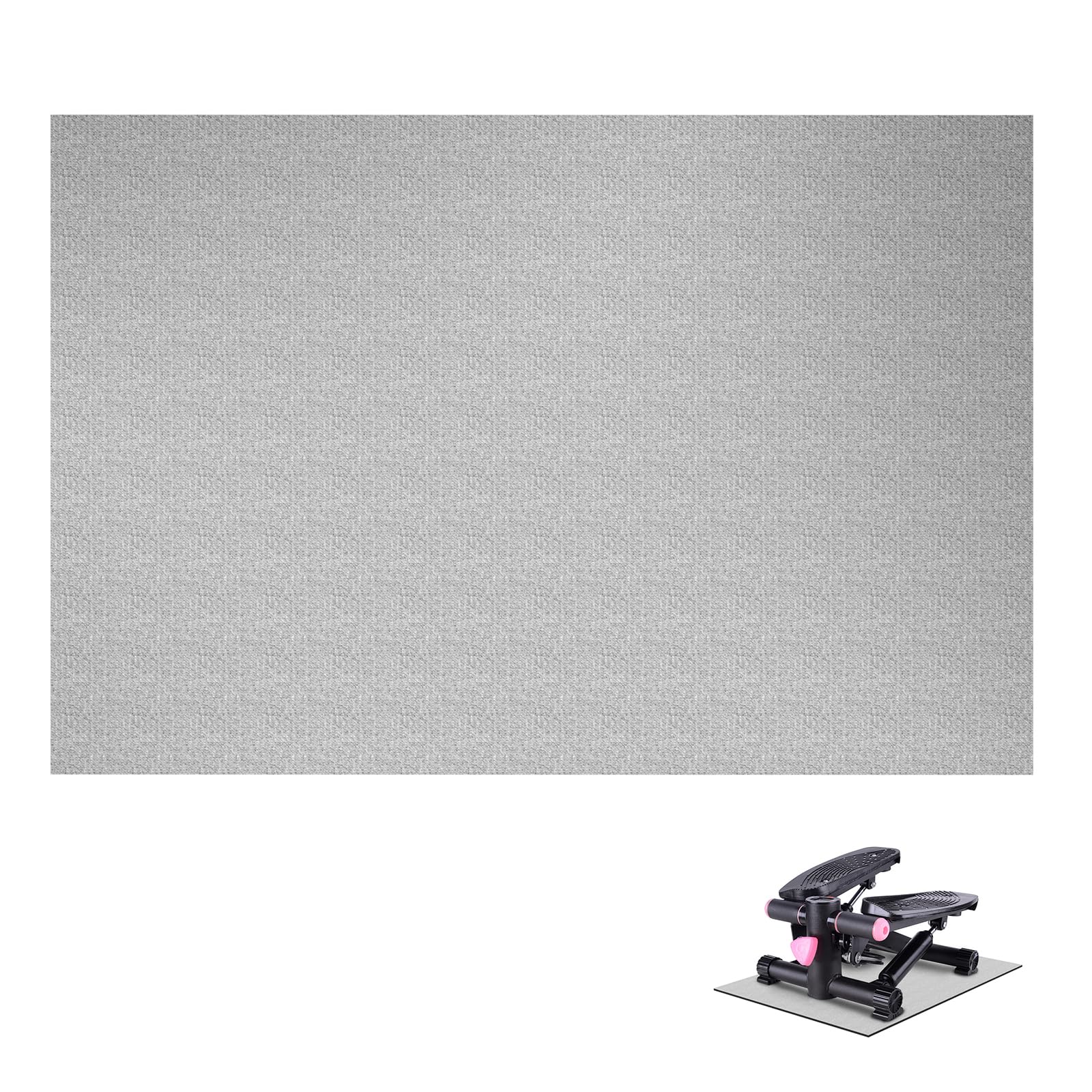 Mini Stair Stepper Mat - Home Gym Equipment for Cardio Workouts | Non-Slip Yoga & Fitness Floor Mat | Grey - Perfect for Home Exercise, Yoga, and Protecting Floors