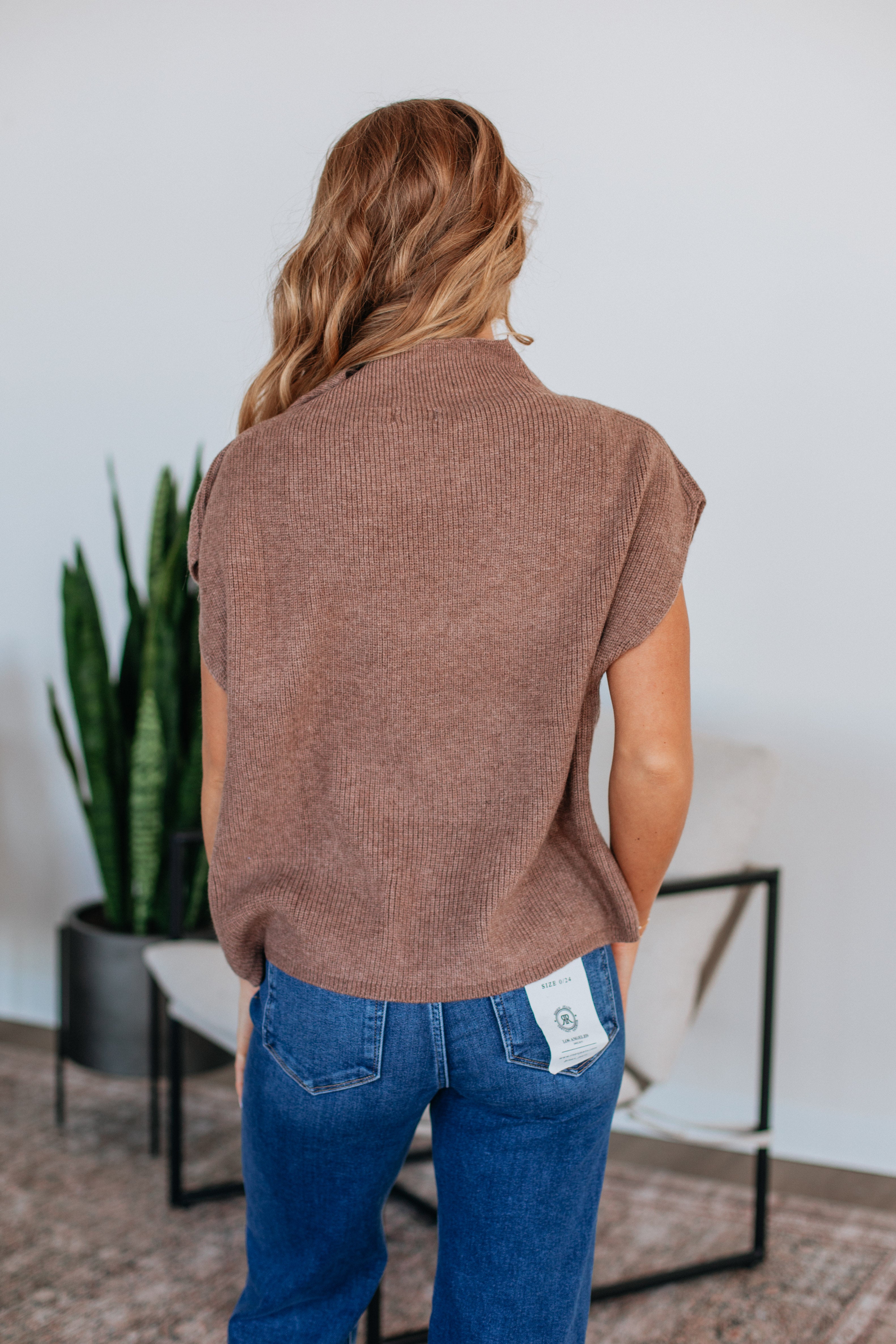 Harley Sweater Top for Women - Soft Knit Mocha Pullover - Cozy Fall & Winter Fashion for Casual Outings and Layering