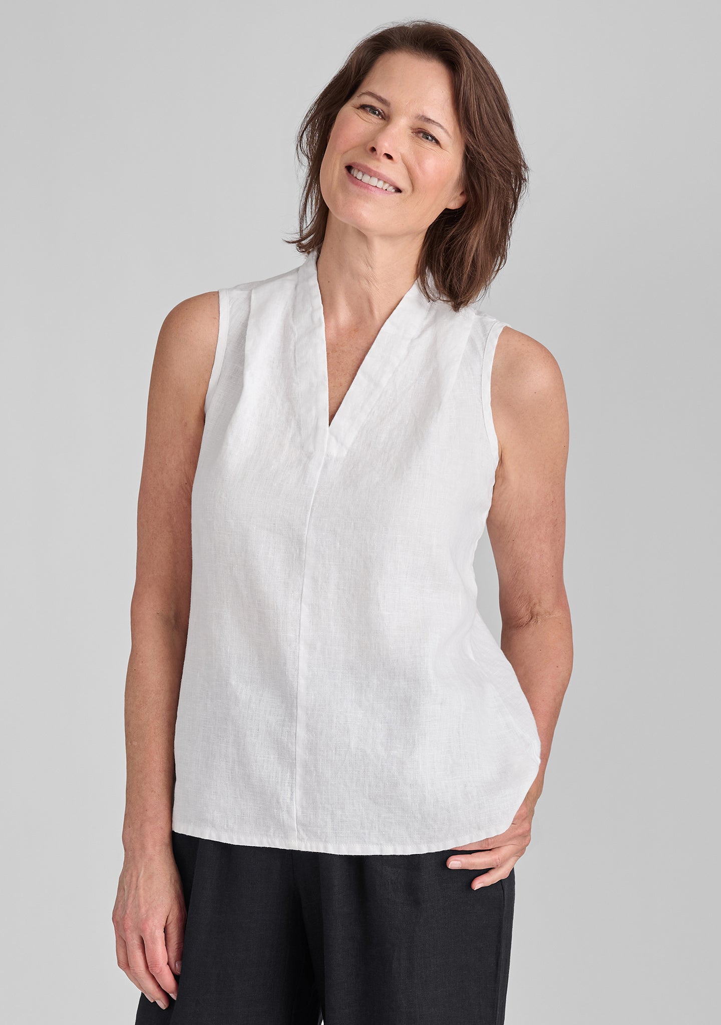 RSVP Linen Tank Top for Women - Breathable Summer Casual Tops | Perfect for Beach, Vacation & Everyday Wear