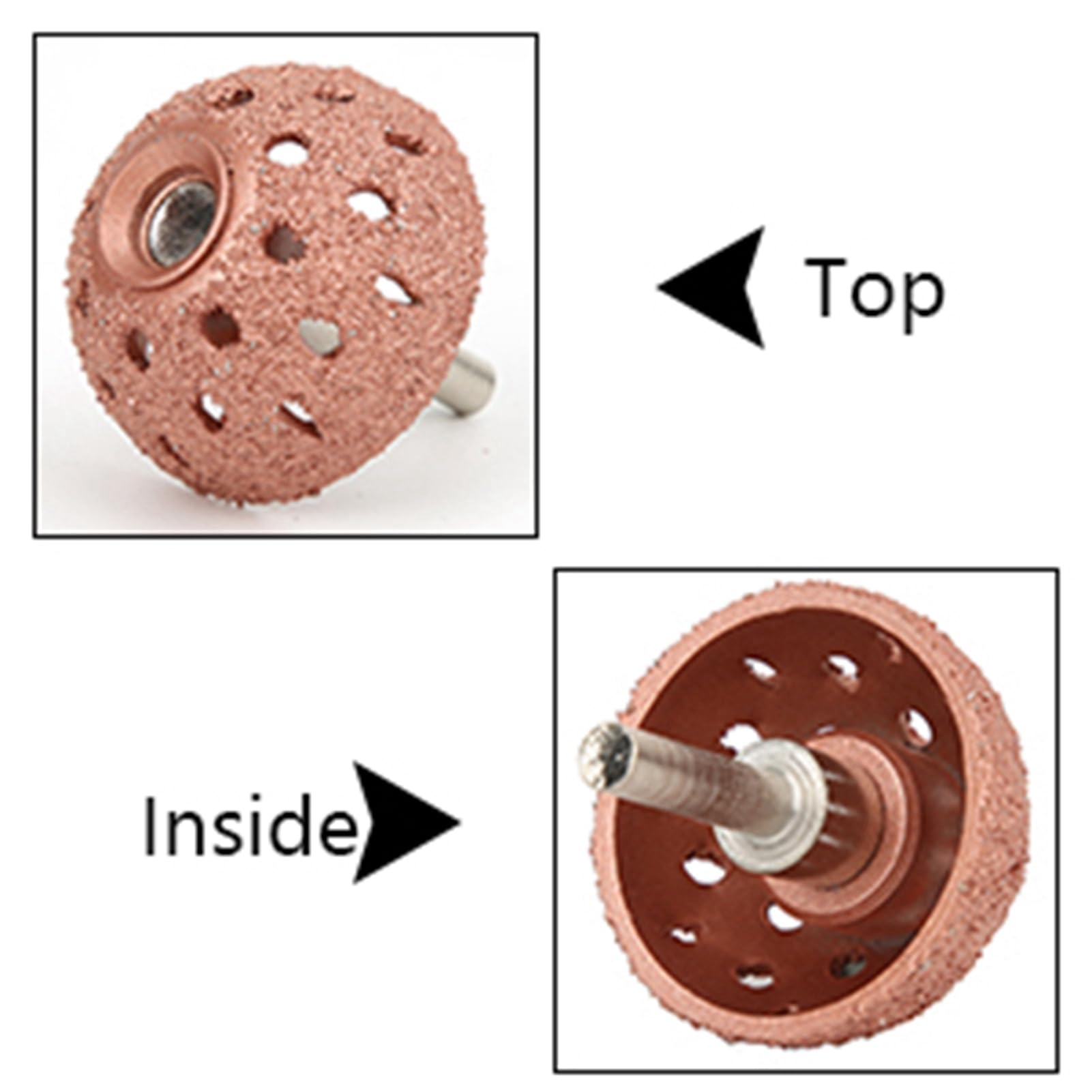 2Pcs Tungsten Steel Bowl Grinding Head Buffing Wheel for Tire Repair - Power Tool Accessories for Grinder, Polishing & Surface Preparation - Ideal for Auto Shops, DIY Tire Repair & Metalworking Projects