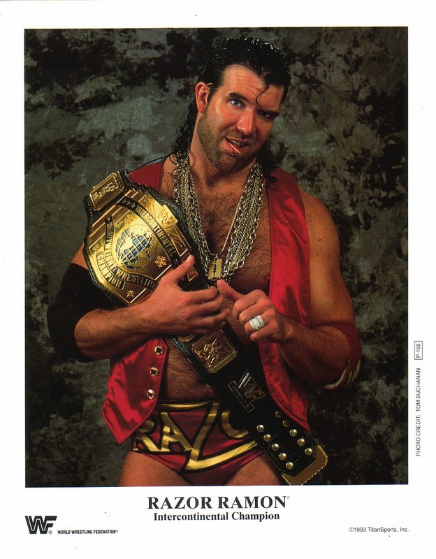 1993 WWF IC Champion Razor Ramon P168a Color Wrestling Action Figure - Collectible Toy for WWE Fans & Nostalgic Wrestling Memorabilia
