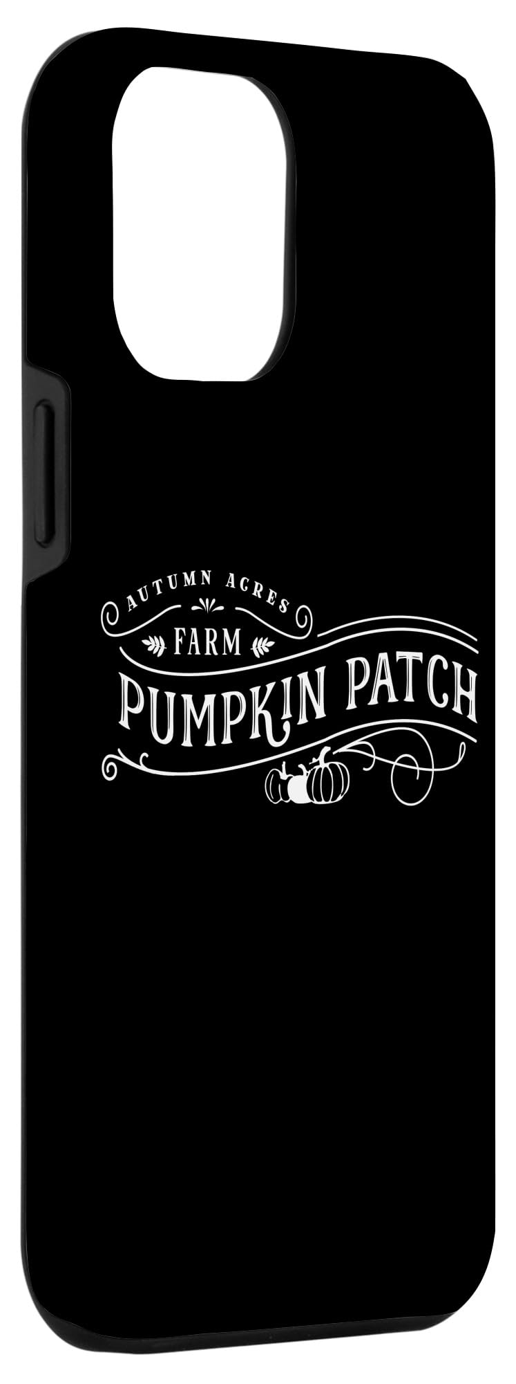 iPhone 12 Pro Max Case - Vintage Retro Design with Autumn Acres Farm Pumpkin Patch Art - Perfect for Fall Season, Farm Visits & Pumpkin Picking Outings