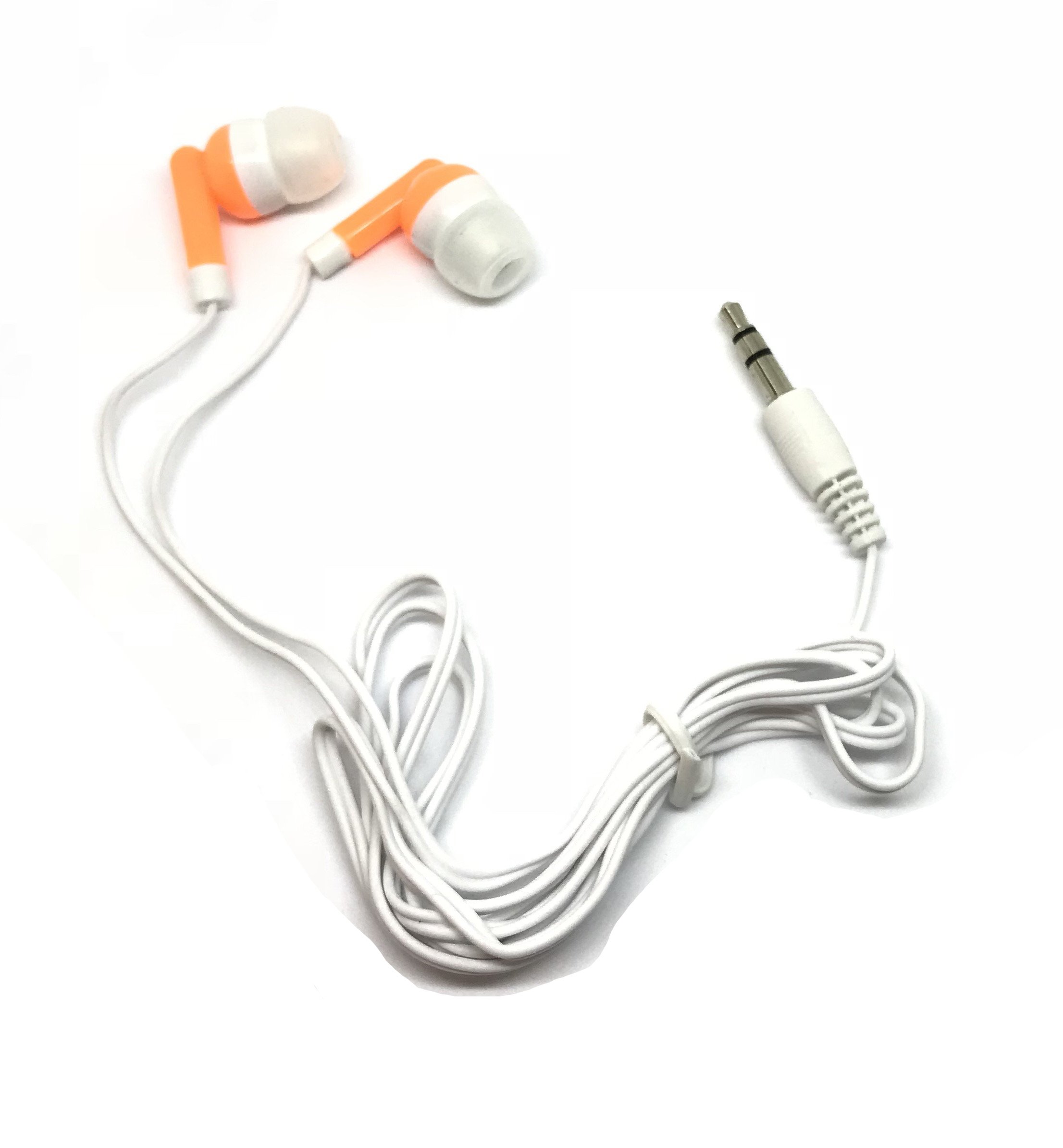 Wholesale Bulk 500 Pack Earbuds Headphones for iPhone, Android, MP3 Player - Mixed Colors | TFD Supplies | Perfect for Schools, Gyms, Events & Retail Stores