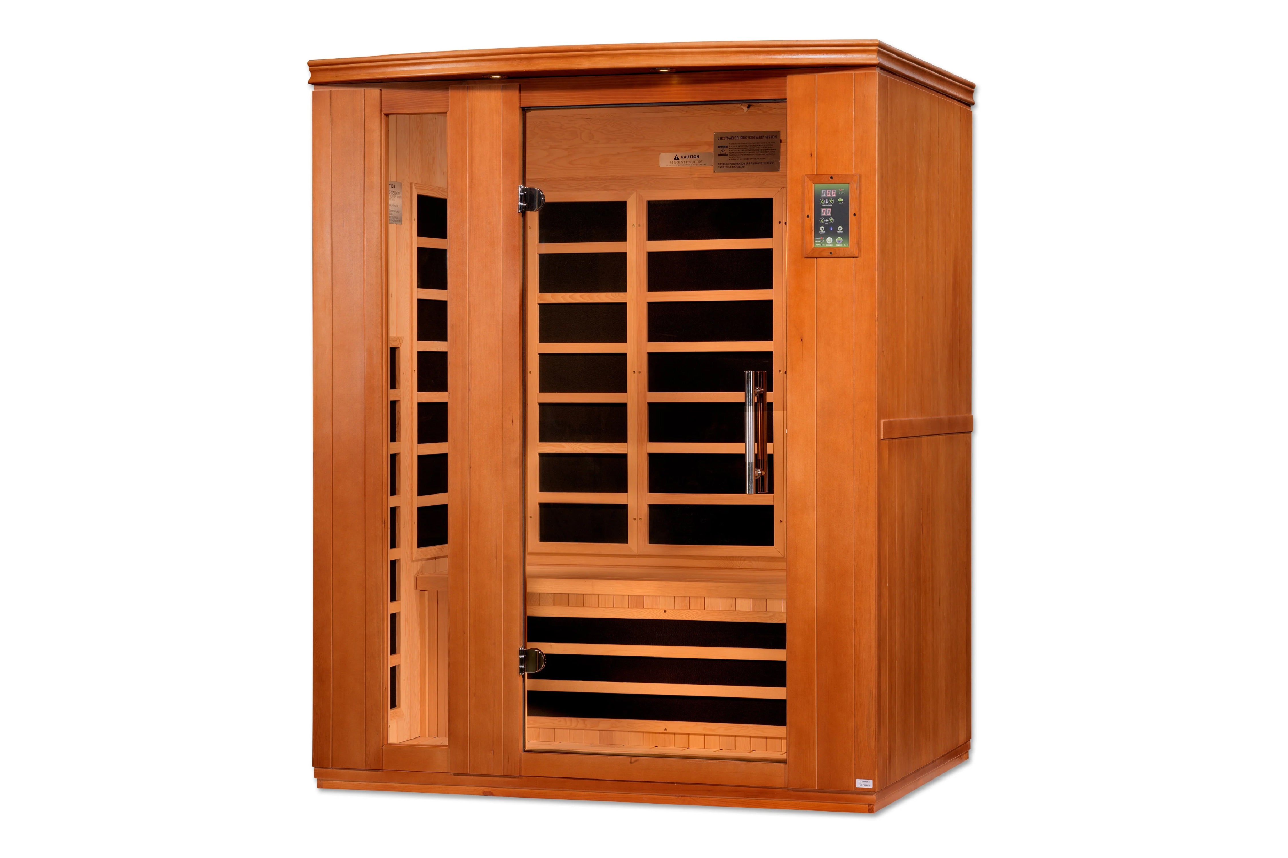 Golden Designs Lugano 3-Person Low EMF FAR Infrared Sauna for Home Spa, Relaxation & Detox - Perfect for Wellness, Muscle Recovery & Stress Relief