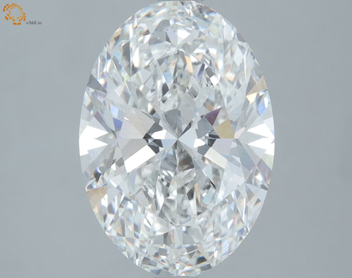 3.37 Carat Oval Lab-Grown Diamond E VVS2 - Stunning Engagement Ring Center Stone for Proposals & Weddings