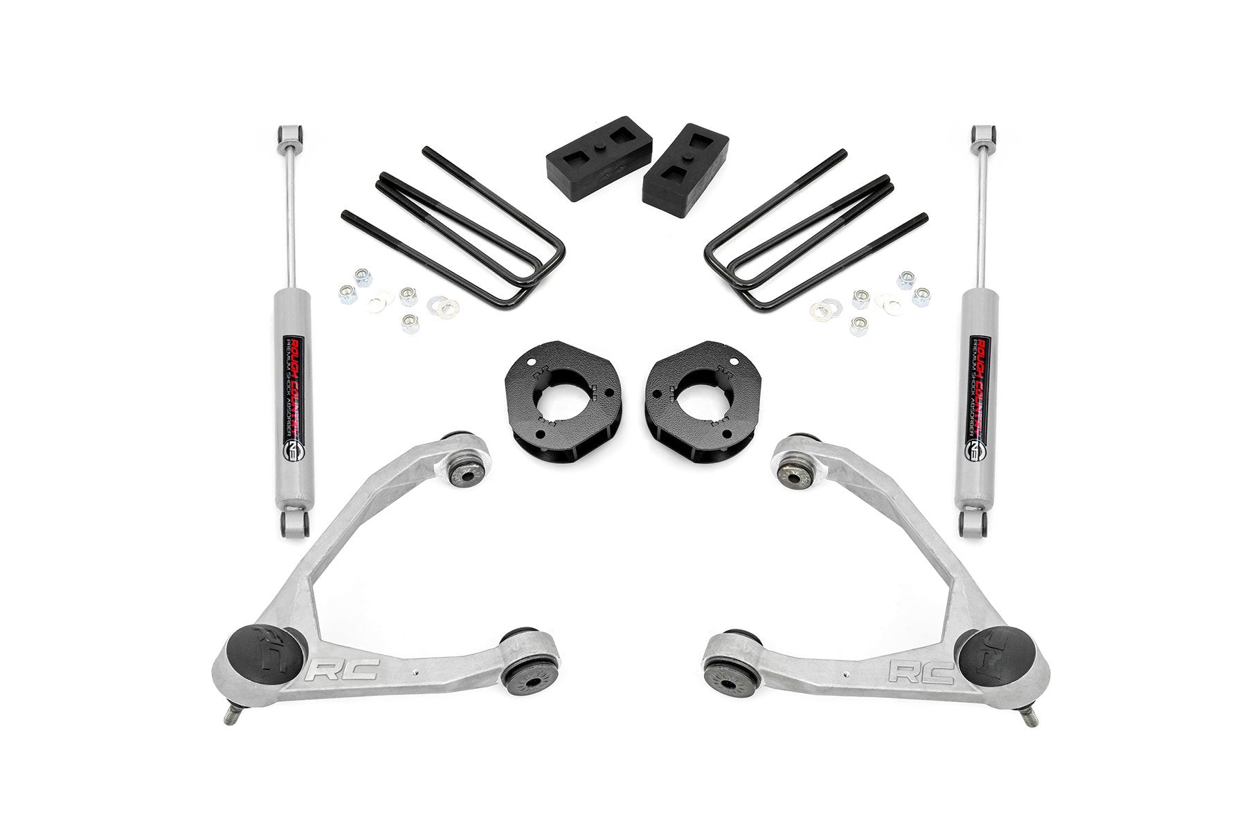 3.5 Inch Lift Kit for Chevy/GMC 1500 (2007-2016) - Heavy Duty Forged Upper Control Arms & Cast Steel Construction - Off-Road Suspension Upgrade for Trucks & SUVs - Perfect for Trail Riding, Overlanding & Towing