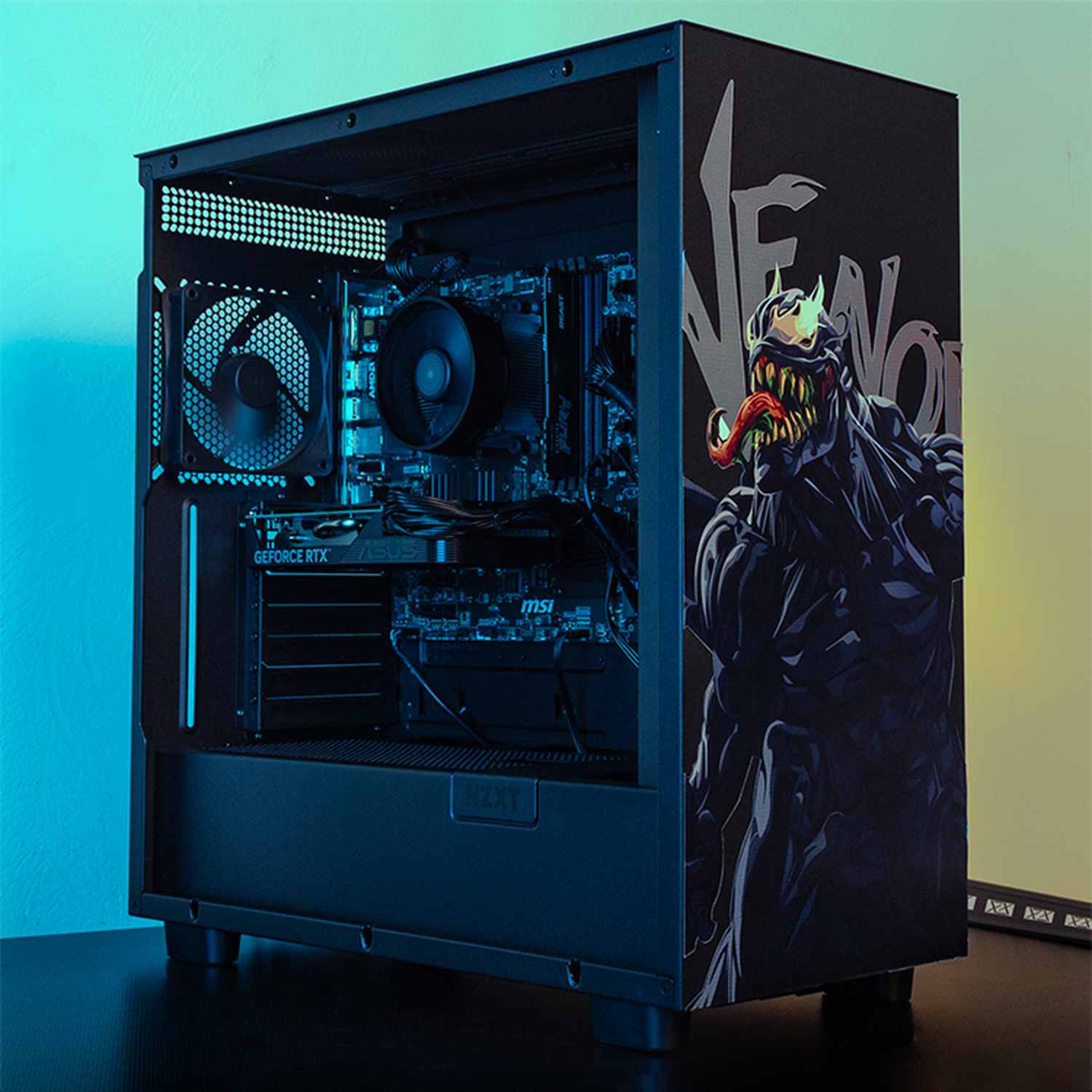 Xtreme Gaming PC with NVIDIA GeForce RTX 4060, AMD Ryzen 7 5700, 32GB RAM, 1TB SSD, WiFi - Perfect for 4K Gaming, Streaming & Graphic Design - Venom vs SpiderMan Edition