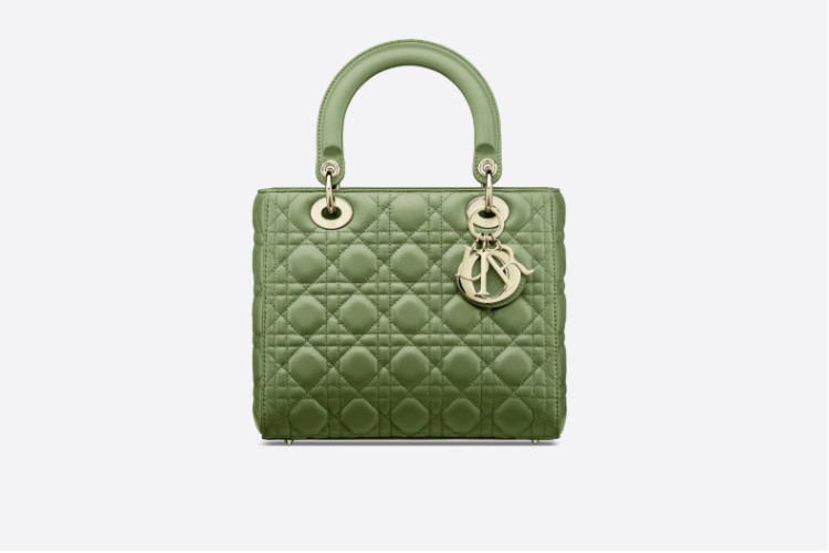Dior Lady Medium Handbag in Green - Elegant Designer Tote for Women, Perfect for Work, Parties & Everyday Use